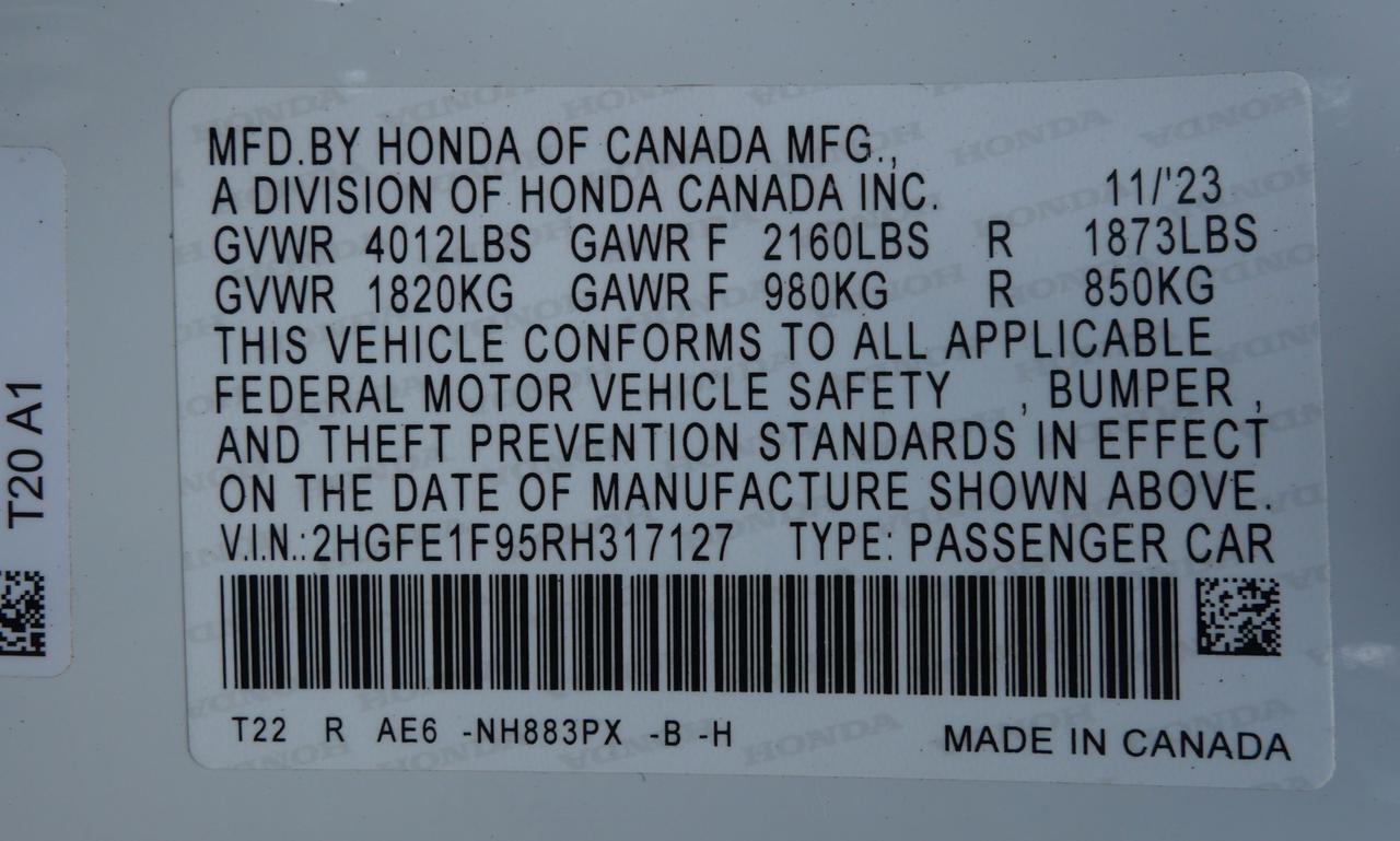 2024 Honda Civic Sedan Touring San Juan TX