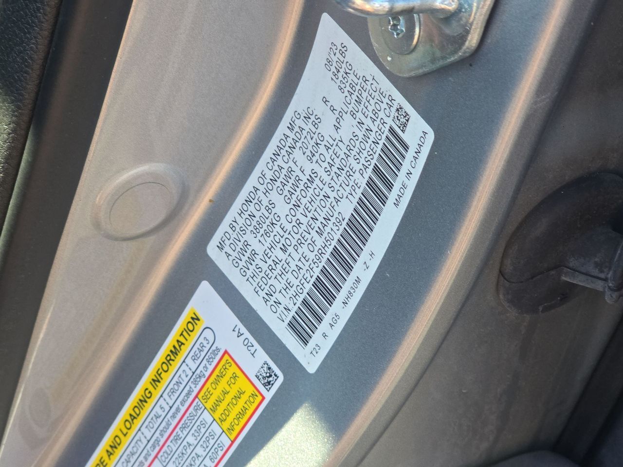 2024 Honda Civic Sport Columbus OH