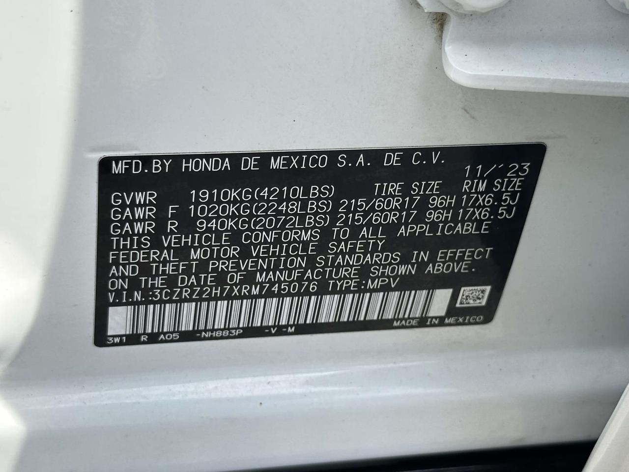 2024 Honda HR-V EX-L Alexandria VA