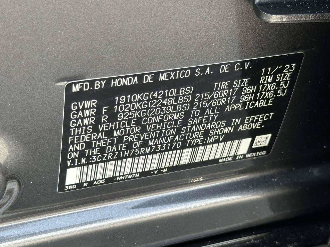 2024 Honda HR-V EX-L Alexandria VA