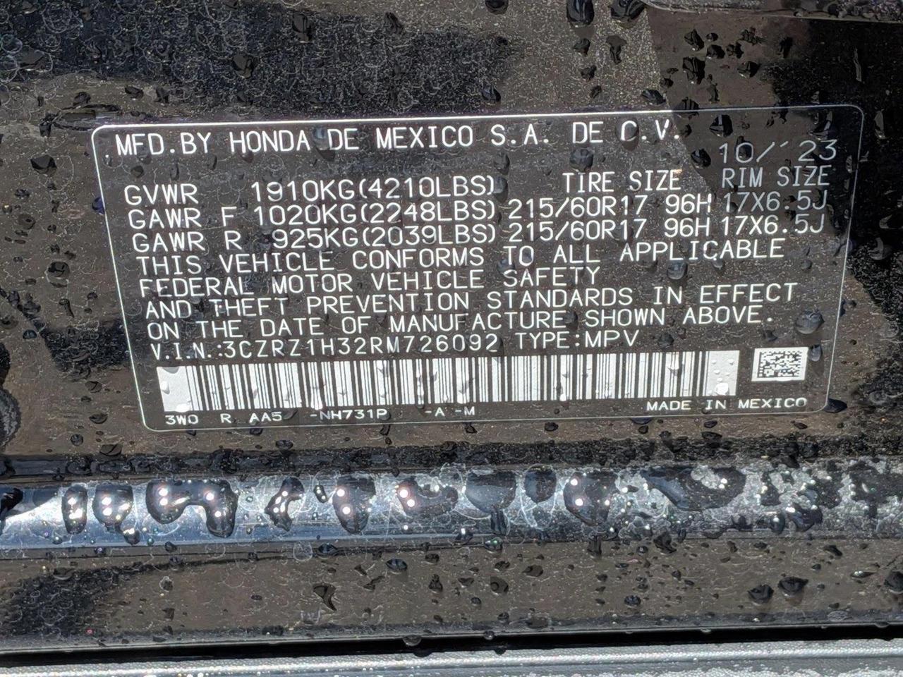 2024 Honda HR-V LX Roseville CA