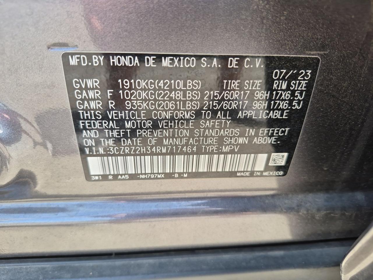 2024 Honda HR-V LX Roseville CA