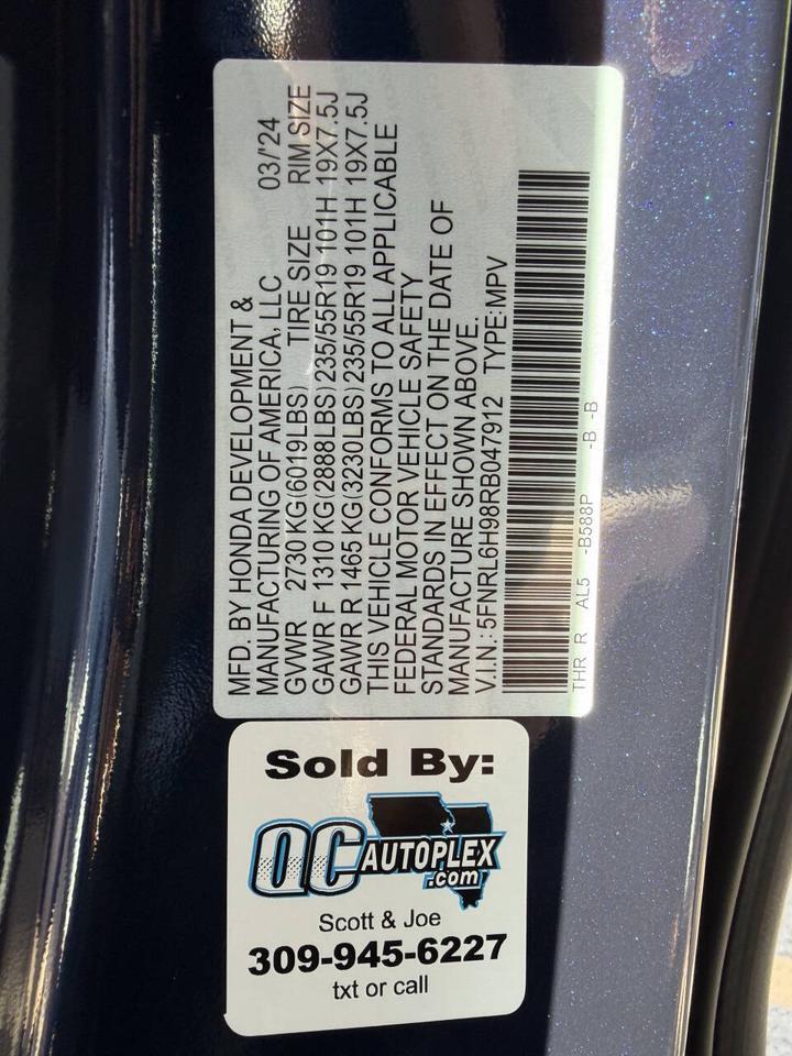 2024 Honda Odyssey Elite 4dr Mini Van Eldridge IA