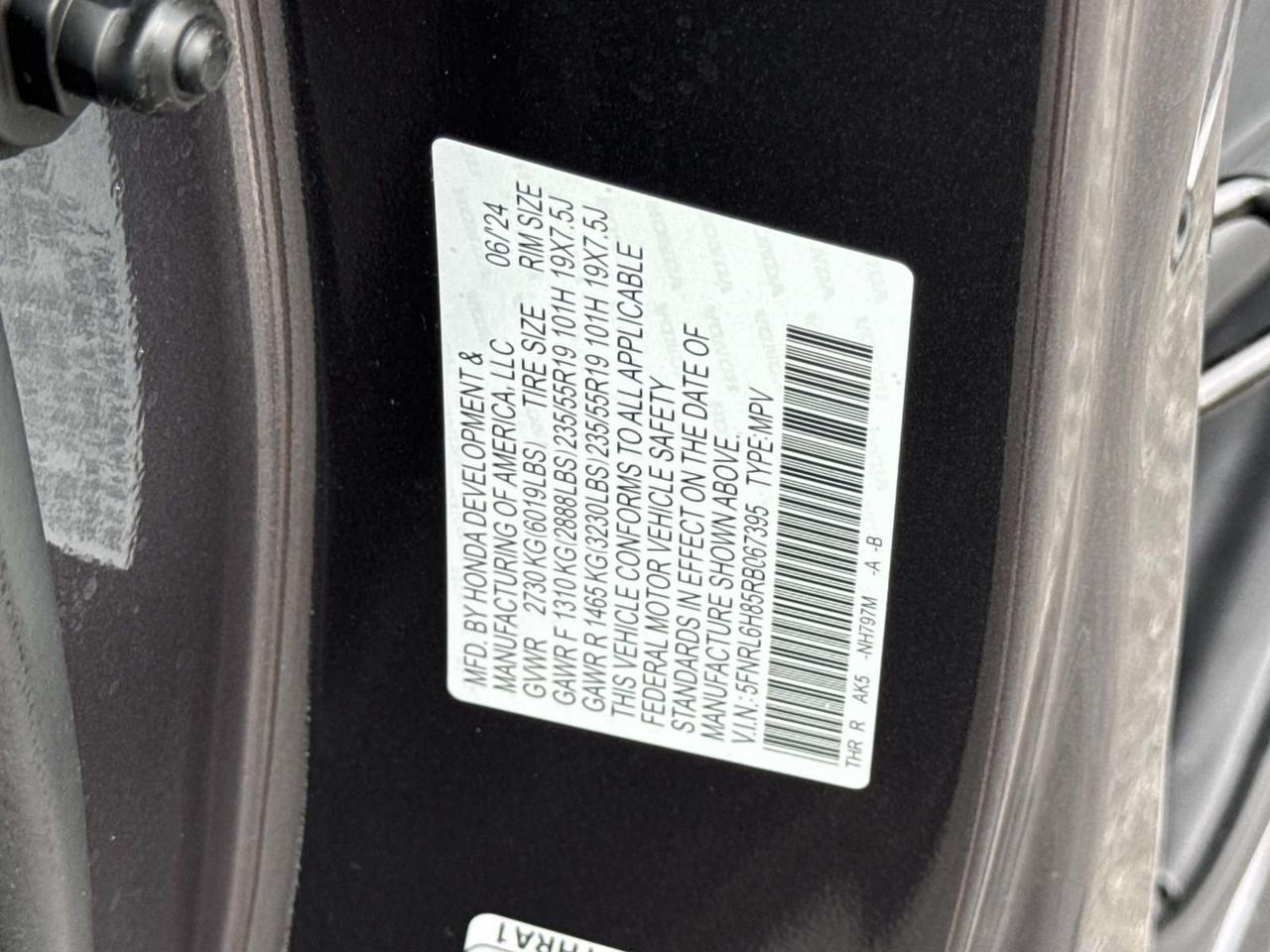 2024 Honda Odyssey Touring Alexandria VA