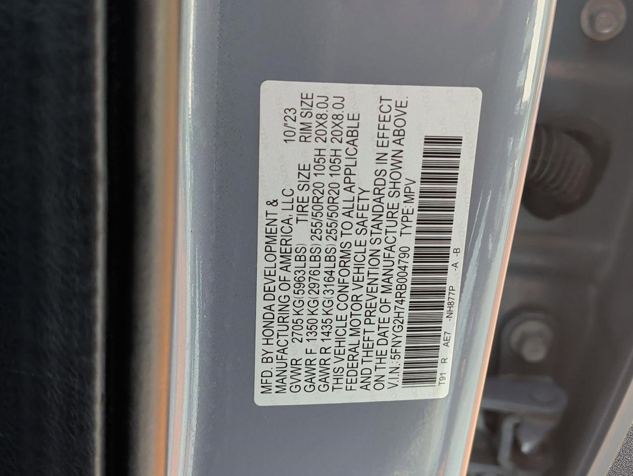 2024 Honda Pilot Touring San Juan TX