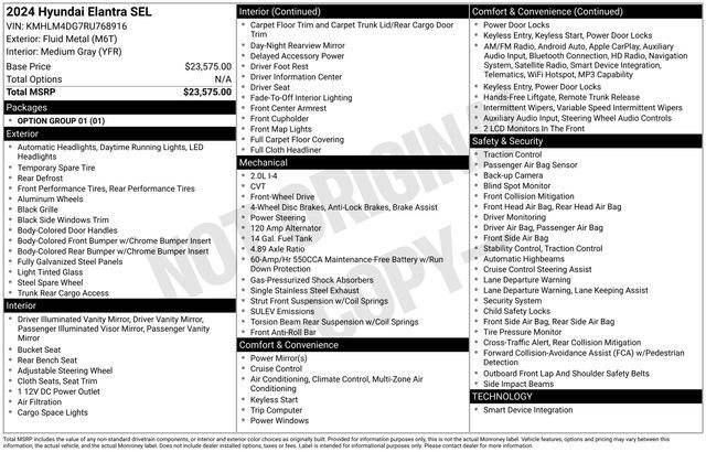 2024 Hyundai Elantra SEL Raleigh NC