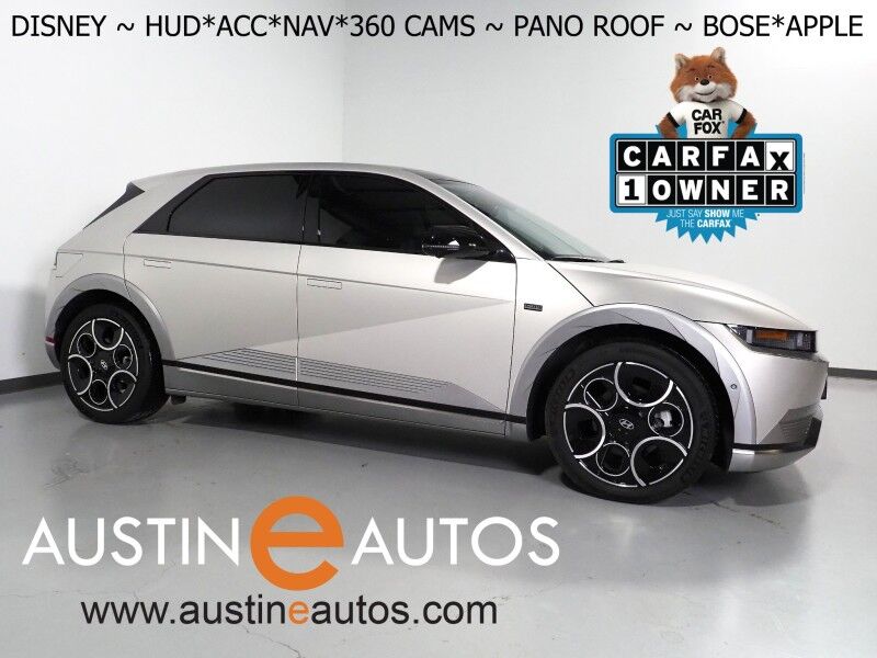 2024 Hyundai IONIQ 5 Disney100 Platinum Edition AWD *HEADS-UP DISPLAY, PANORAMA GLASS ROOF, NAVIGATION, ADAPTIVE CRUISE, 360 VIEW CAMERAS, SMART PARKING, CLIMATE SEATS, HEATED STEERING, WIRELESS CHARGING, BOSE AUDIO, APPLE CARPLAY