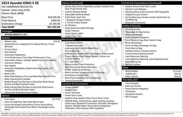 2024 Hyundai IONIQ 5 SE Raleigh NC