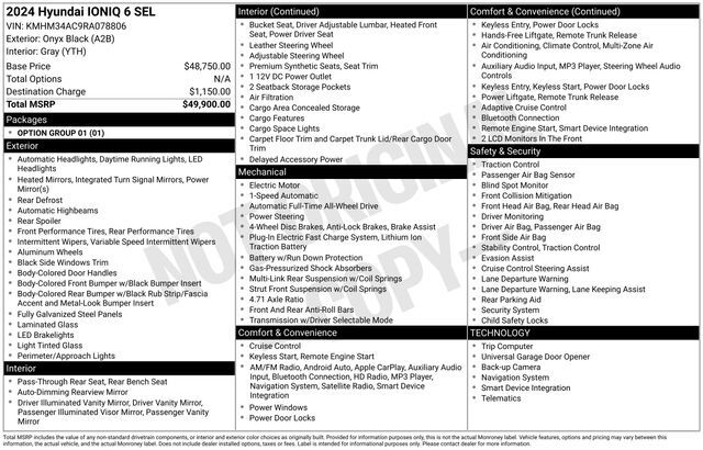 2024 Hyundai IONIQ 6 SEL Raleigh NC