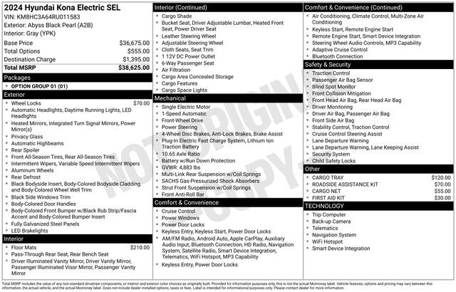 2024 Hyundai Kona Electric SEL Raleigh NC