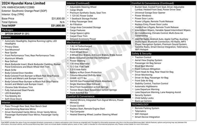 2024 Hyundai Kona Limited Raleigh NC