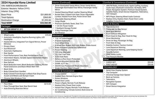 2024 Hyundai Kona Limited Raleigh NC