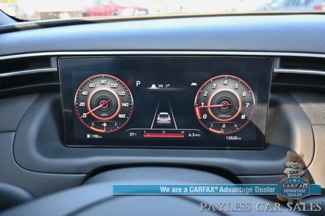 2024 Hyundai Santa Cruz Limited / AWD / Auto Start / Crew Cab / Heated & Cooled Leather Seats / Heated Steering Wheel / Sunroof / Lane Departure & Blind Spot / Apple CarPlay & Android Auto / 360 Camera / Tonneau Cover / 1 Owner Anchorage AK