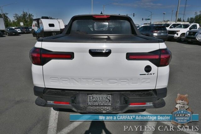 2024 Hyundai Santa Cruz Limited / AWD / Auto Start / Crew Cab / Heated & Cooled Leather Seats / Heated Steering Wheel / Sunroof / Lane Departure & Blind Spot / Apple CarPlay & Android Auto / 360 Camera / Tonneau Cover / 1 Owner Anchorage AK