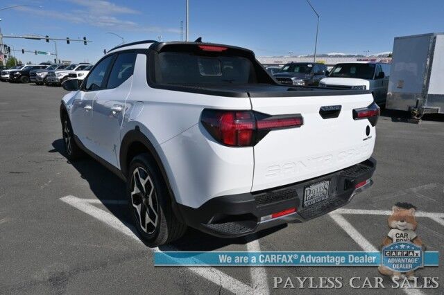 2024 Hyundai Santa Cruz Limited / AWD / Auto Start / Crew Cab / Heated & Cooled Leather Seats / Heated Steering Wheel / Sunroof / Lane Departure & Blind Spot / Apple CarPlay & Android Auto / 360 Camera / Tonneau Cover / 1 Owner Anchorage AK