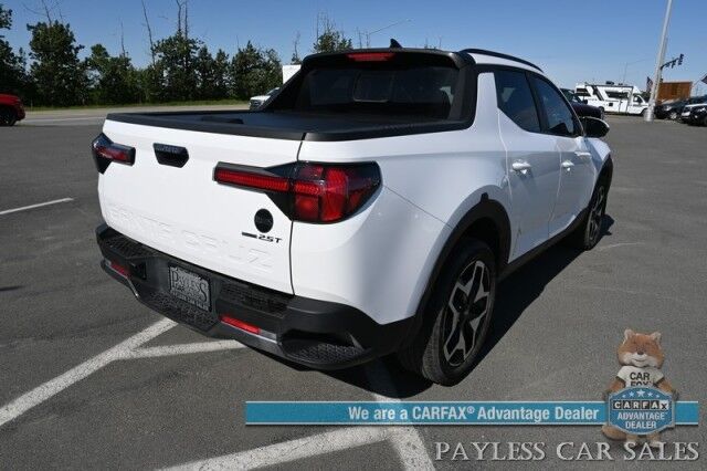 2024 Hyundai Santa Cruz Limited / AWD / Auto Start / Crew Cab / Heated & Cooled Leather Seats / Heated Steering Wheel / Sunroof / Lane Departure & Blind Spot / Apple CarPlay & Android Auto / 360 Camera / Tonneau Cover / 1 Owner Anchorage AK