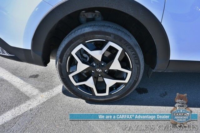 2024 Hyundai Santa Cruz Limited / AWD / Auto Start / Crew Cab / Heated & Cooled Leather Seats / Heated Steering Wheel / Sunroof / Lane Departure & Blind Spot / Apple CarPlay & Android Auto / 360 Camera / Tonneau Cover / 1 Owner Anchorage AK