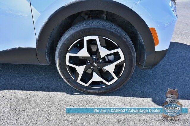 2024 Hyundai Santa Cruz Limited / AWD / Auto Start / Crew Cab / Heated & Cooled Leather Seats / Heated Steering Wheel / Sunroof / Lane Departure & Blind Spot / Apple CarPlay & Android Auto / 360 Camera / Tonneau Cover / 1 Owner Anchorage AK