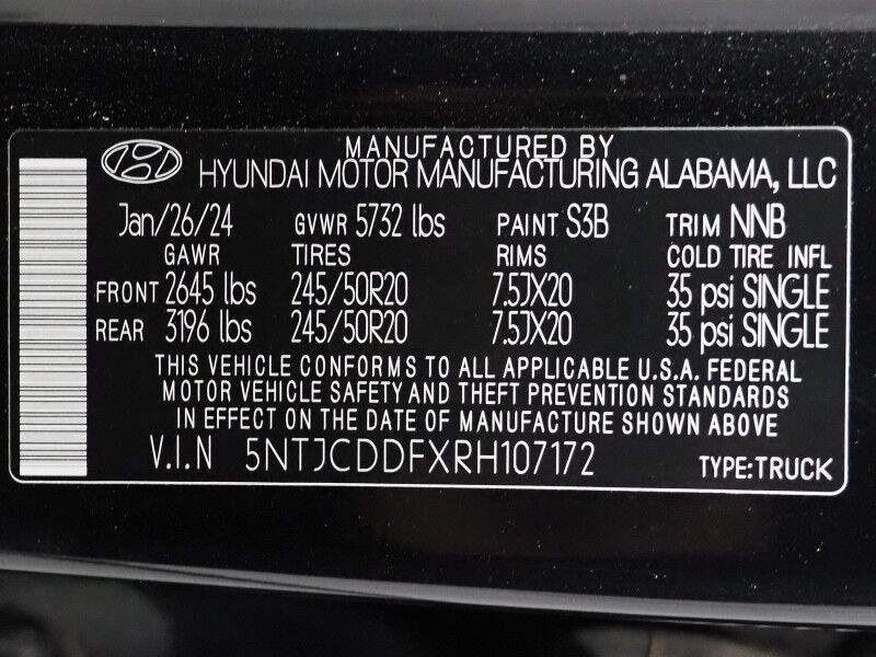 2024 Hyundai Santa Cruz NIGHT AWD *NAVIGATION, SAFETY ALERTS, BACKUP-CAMERA, COLOR TOUCHSCREEN, MOONROOF, HEATED SEATS, REMOTE START, KEYLESS ENTRY, WIRELESS CHARGING, ANDROID & APPLE Round Rock TX