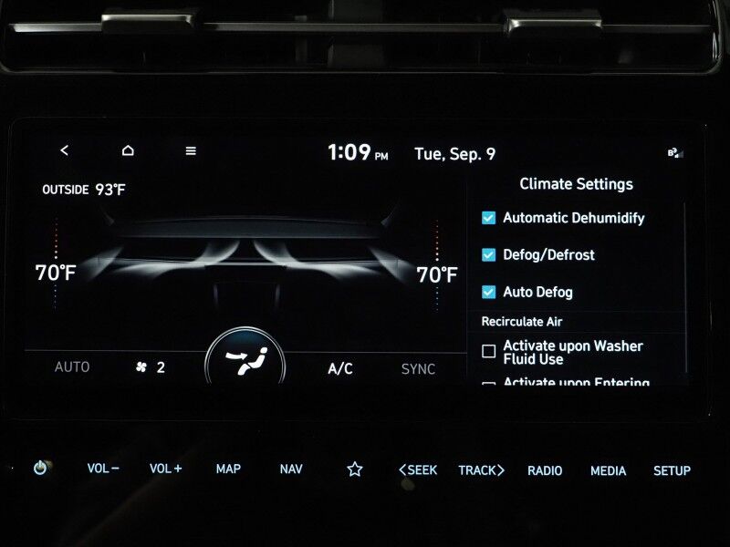 2024 Hyundai Santa Cruz NIGHT AWD *NAVIGATION, SAFETY ALERTS, BACKUP-CAMERA, COLOR TOUCHSCREEN, MOONROOF, HEATED SEATS, REMOTE START, KEYLESS ENTRY, WIRELESS CHARGING, ANDROID & APPLE Round Rock TX