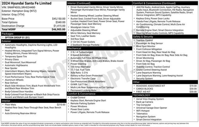 2024 Hyundai Santa Fe Limited Raleigh NC
