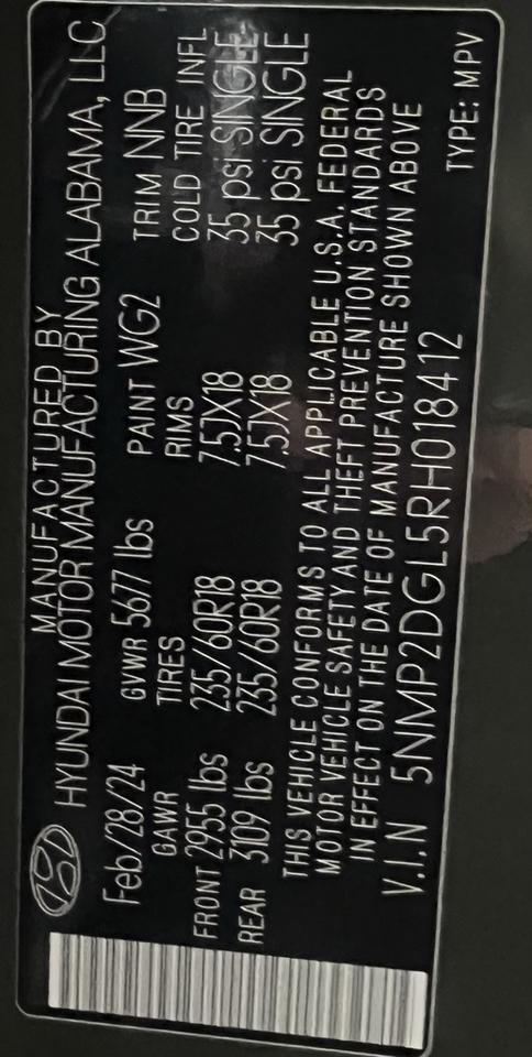 2024 Hyundai Santa Fe SEL Highlands Ranch CO