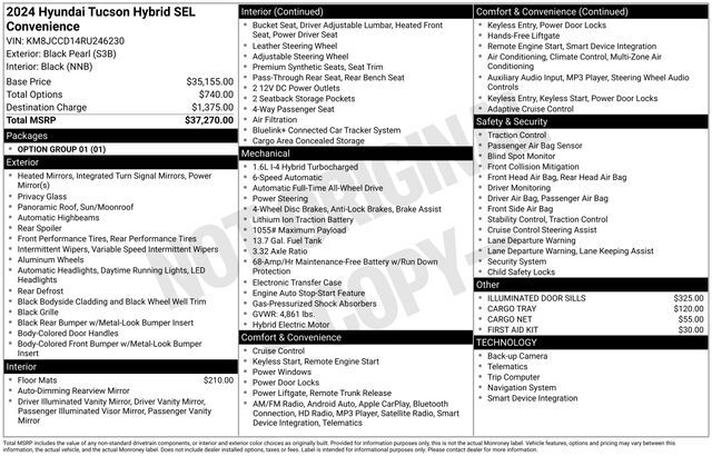 2024 Hyundai Tucson Hybrid SEL Convenience Raleigh NC