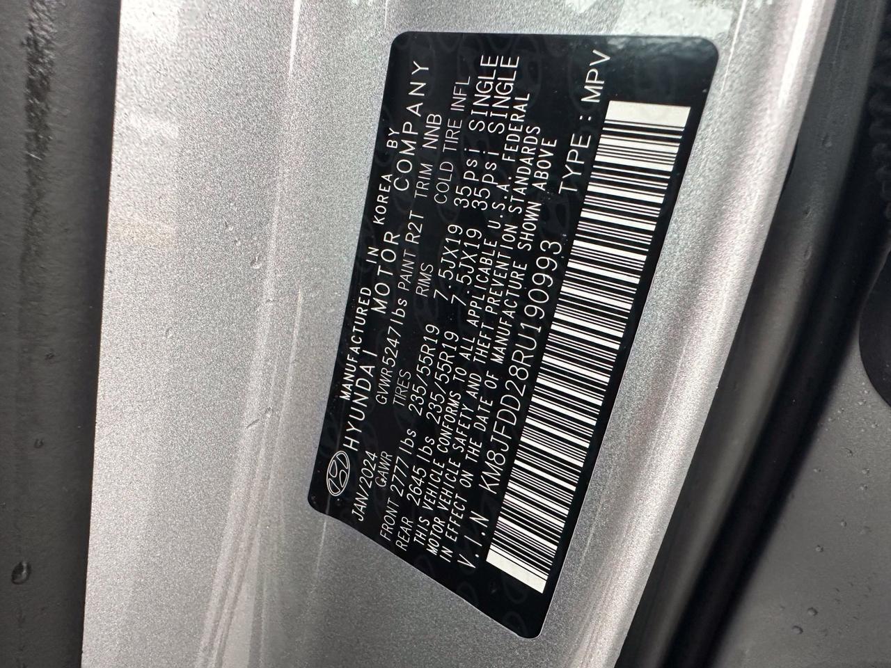 2024 Hyundai Tucson Plug-In Hybrid Limited Fredericksburg VA