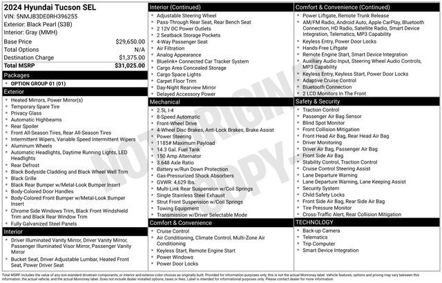 2024 Hyundai Tucson SEL Raleigh NC