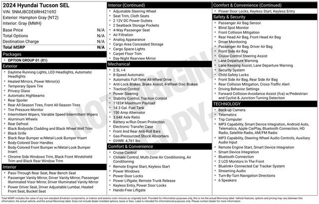 2024 Hyundai Tucson SEL Raleigh NC
