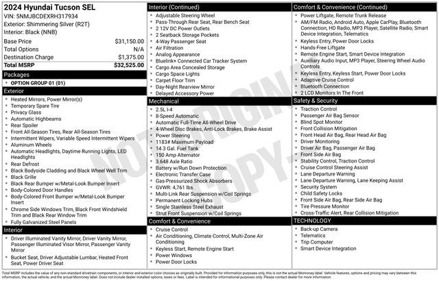 2024 Hyundai Tucson SEL Raleigh NC