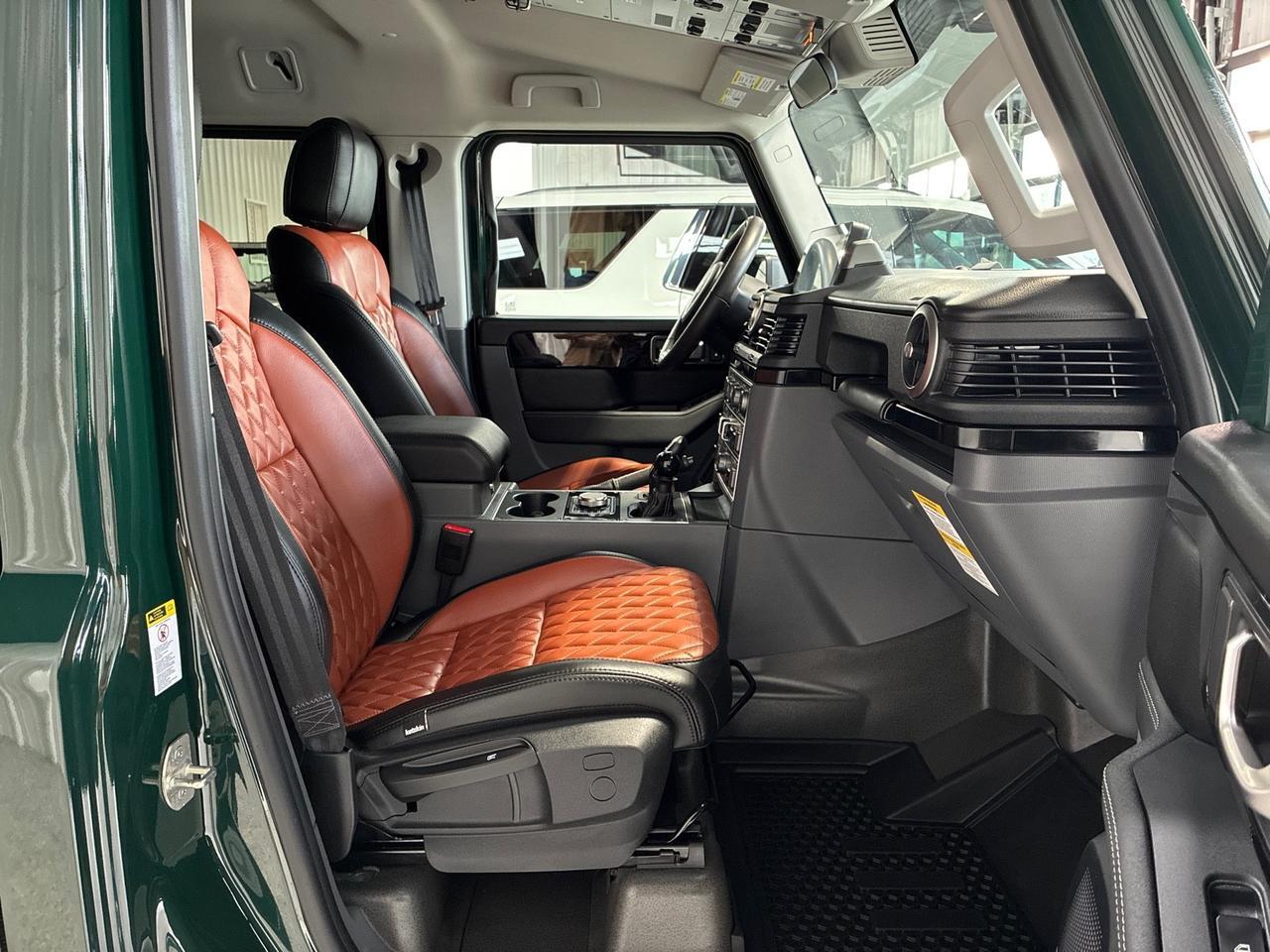 2024 INEOS Grenadier Custom Leather, Eibach Lift, Black Rhino Wheels w/ Toyo Open Country A/Ts, Rhino Rack Roof Rack w/ Light Bar, Baja Design LP6 Lights Houston TX