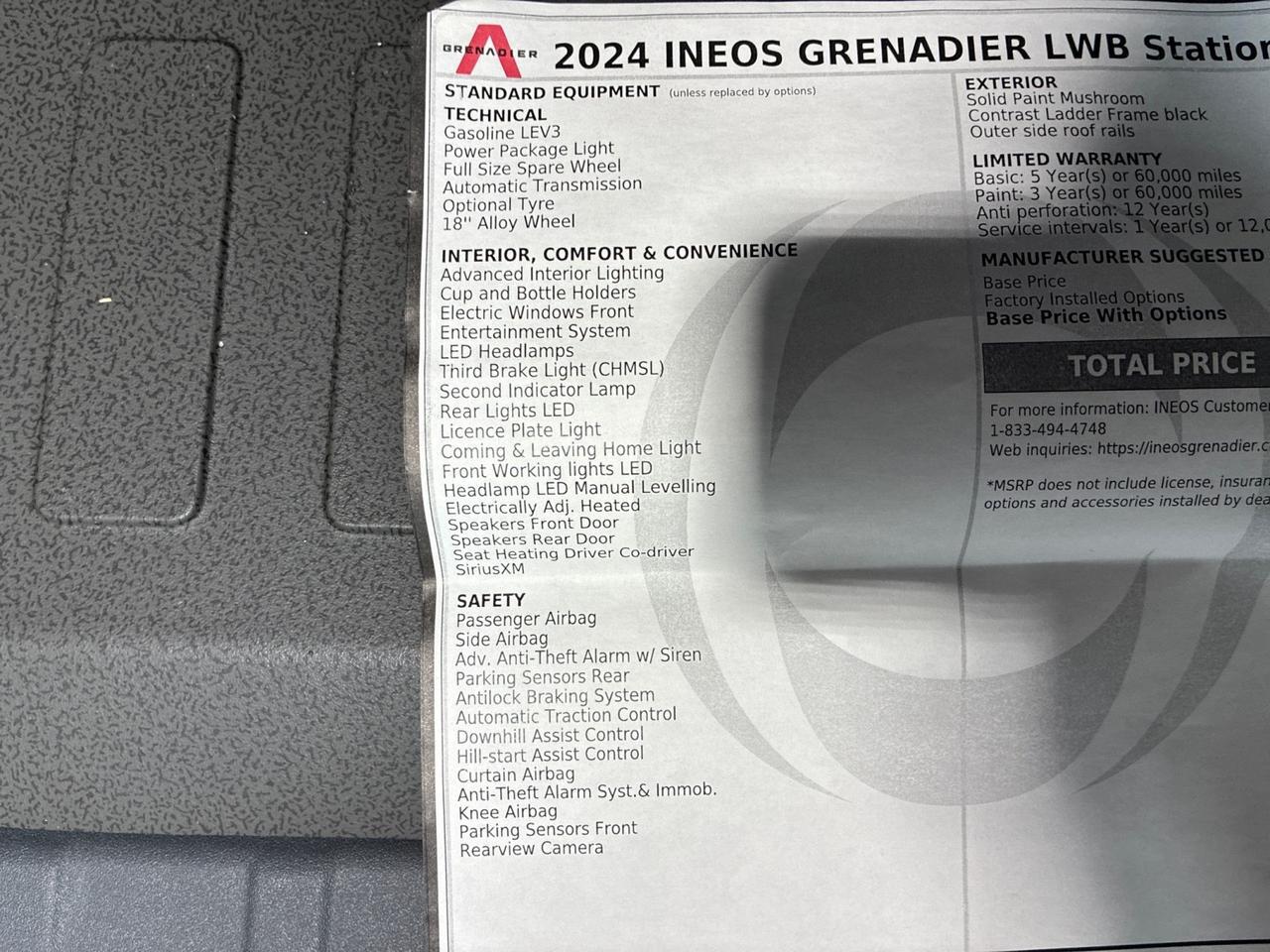 2024 INEOS Grenadier Station Wagon Fieldmaster Edition, Ladder, Side Steps, Tailgate Table Houston TX