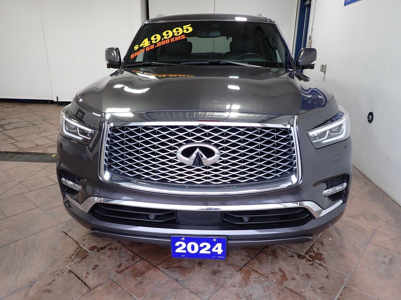 2024 INFINITI QX80 LUXE 4WD LEATHER NAVI SUNROOF 7 PASS Listowel ON