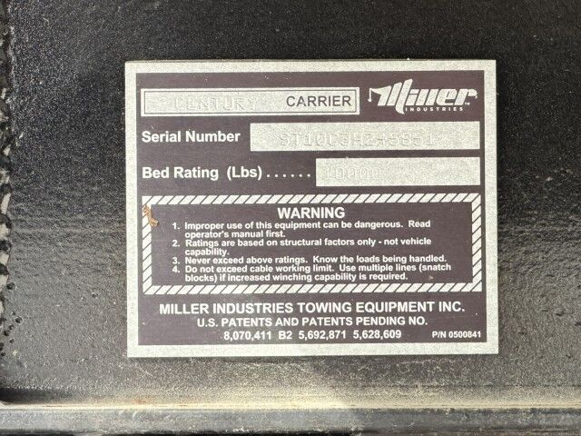 2024 Isuzu FTR 10,000 lbs. Miller Century Rollback Car Carrier Truck Miami FL