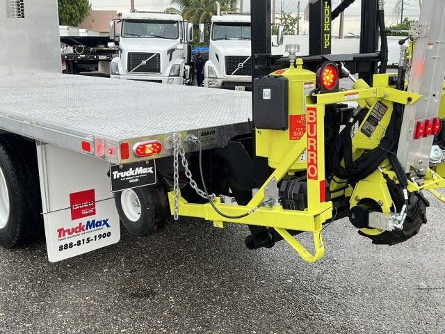 2024 Isuzu FTR 18' Aluminum Flatbed Truck with Truck Mounted Forklift. Order Today! Miami FL