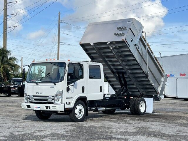 2024 Isuzu NPR-HD Crew Cab GAS 14&apos; Aluminum Landscape Dump Truck