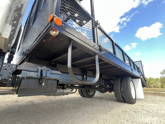 2024 Isuzu NPR-HD Crew cab 14 + 5 Steel Landscape Flatbed Dove Tail. Miami FL