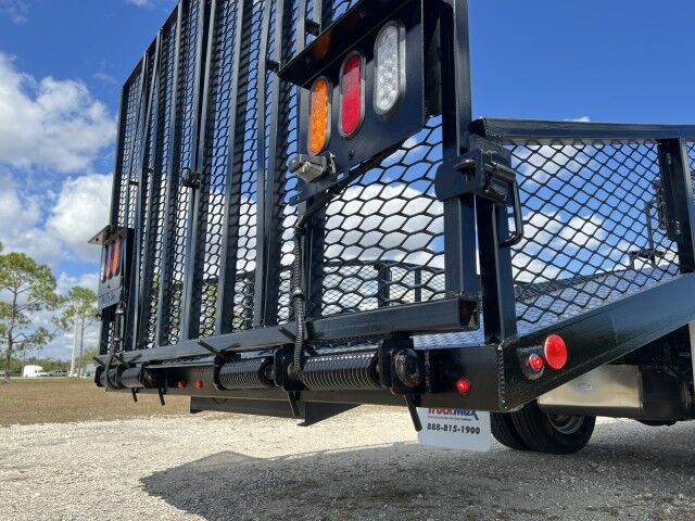 2024 Isuzu NPR-HD Crew cab 14 + 5 Steel Landscape Flatbed Dove Tail. Miami FL
