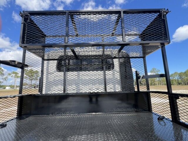 2024 Isuzu NPR-HD Crew cab 14 + 5 Steel Landscape Flatbed Dove Tail. Miami FL