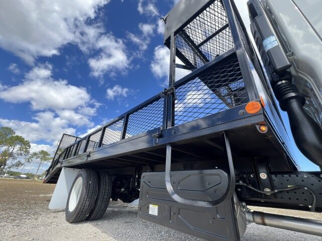 2024 Isuzu NPR-HD Crew cab 14 + 5 Steel Landscape Flatbed Dove Tail. Miami FL