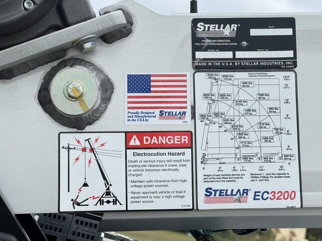 2024 Isuzu NPR-HD Gas Service Truck with Aluminum Telescopic Stellar Crane EC3200 Homestead FL