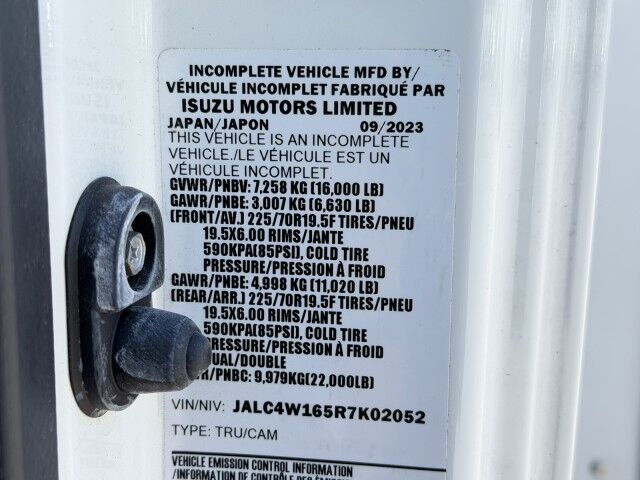 2024 Isuzu NPR-XD 16' Dry Box Truck with 2,200 lbs. Lift Gate Miami FL