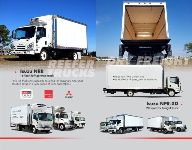 2024 Isuzu NRR 20' Refrigerated Truck with 2,200 lbs. Lift Gate Homestead FL