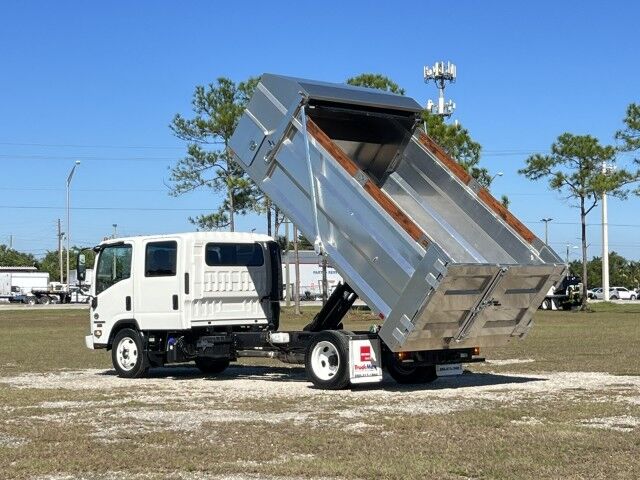 2024 Isuzu NRR Crew Cab GAS 14&apos; BABCO Aluminum Landscape Dump Truck