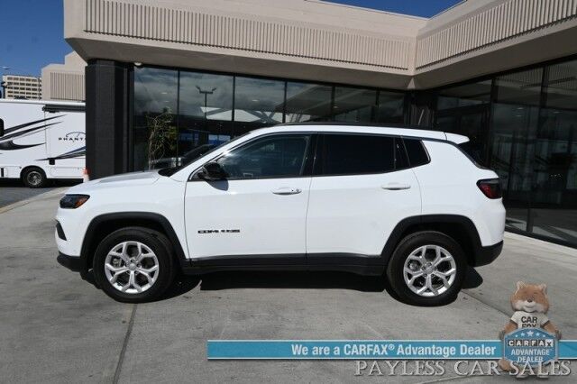 2024 Jeep Compass Latitude / 4X4 / Driver Assist & Convenience Group / Auto Start / Power & Heated Seats / Heated Steering Wheel / Adaptive Cruise / Lane Depart & Blind Spot / Apple CarPlay & Android Auto / 360 Camera / 32 MPG / 1-Owner Anchorage AK