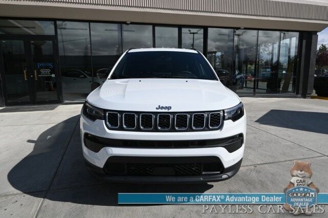 2024 Jeep Compass Latitude / 4X4 / Driver Assist & Convenience Group / Auto Start / Power & Heated Seats / Heated Steering Wheel / Adaptive Cruise / Lane Depart & Blind Spot / Apple CarPlay & Android Auto / 360 Camera / 32 MPG / 1-Owner Anchorage AK