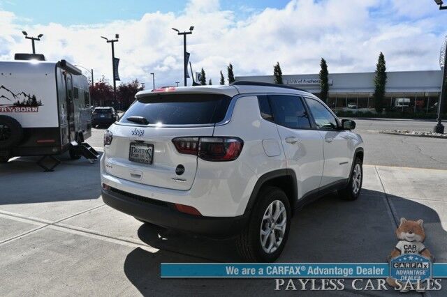 2024 Jeep Compass Latitude / 4X4 / Driver Assist & Convenience Group / Auto Start / Power & Heated Seats / Heated Steering Wheel / Adaptive Cruise / Lane Depart & Blind Spot / Apple CarPlay & Android Auto / 360 Camera / 32 MPG / 1-Owner Anchorage AK