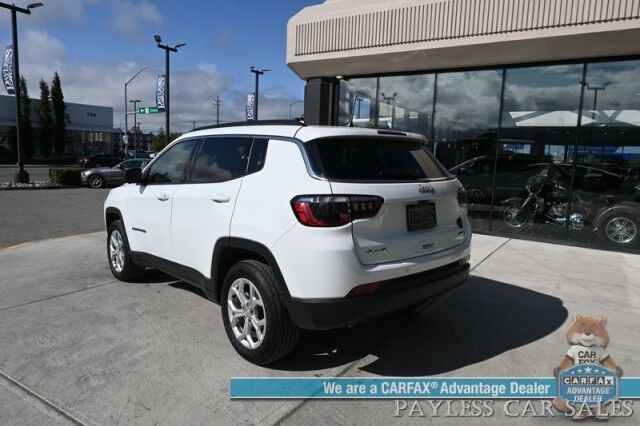 2024 Jeep Compass Latitude / 4X4 / Driver Assist & Convenience Group / Auto Start / Power & Heated Seats / Heated Steering Wheel / Adaptive Cruise / Lane Depart & Blind Spot / Apple CarPlay & Android Auto / 360 Camera / 32 MPG / 1-Owner Anchorage AK