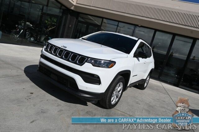 2024 Jeep Compass Latitude / 4X4 / Driver Assist & Convenience Group / Auto Start / Power & Heated Seats / Heated Steering Wheel / Adaptive Cruise / Lane Depart & Blind Spot / Apple CarPlay & Android Auto / 360 Camera / 32 MPG / 1-Owner Anchorage AK